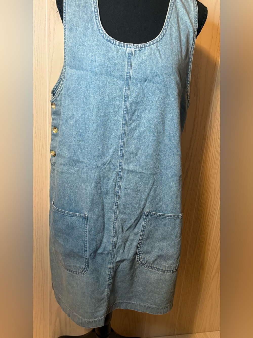 Crossroads Women’s Vintage Denim Sleeveless Dress Jumper 90’s Blue Size 2X
